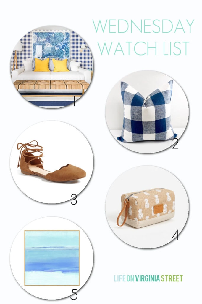 Wednesday Watch List: Coastal style inspiration on this great list of finds!