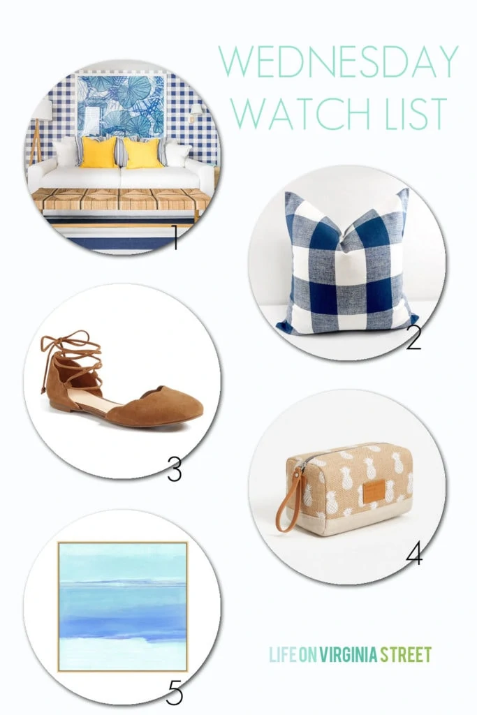 Wednesday Watch List: Coastal style inspiration on this great list of finds!