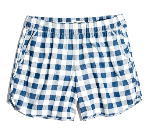 Gingham Pull-On Shorts