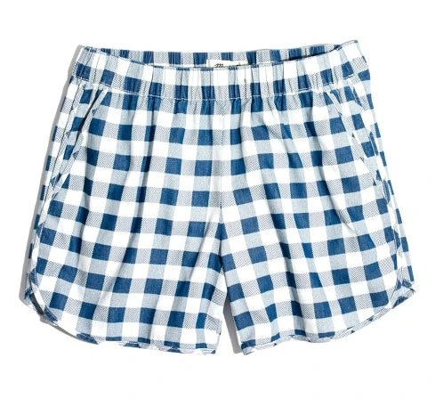 Gingham Pull-On Shorts