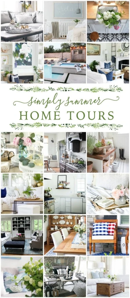 Simply Summer Home Tours poster.