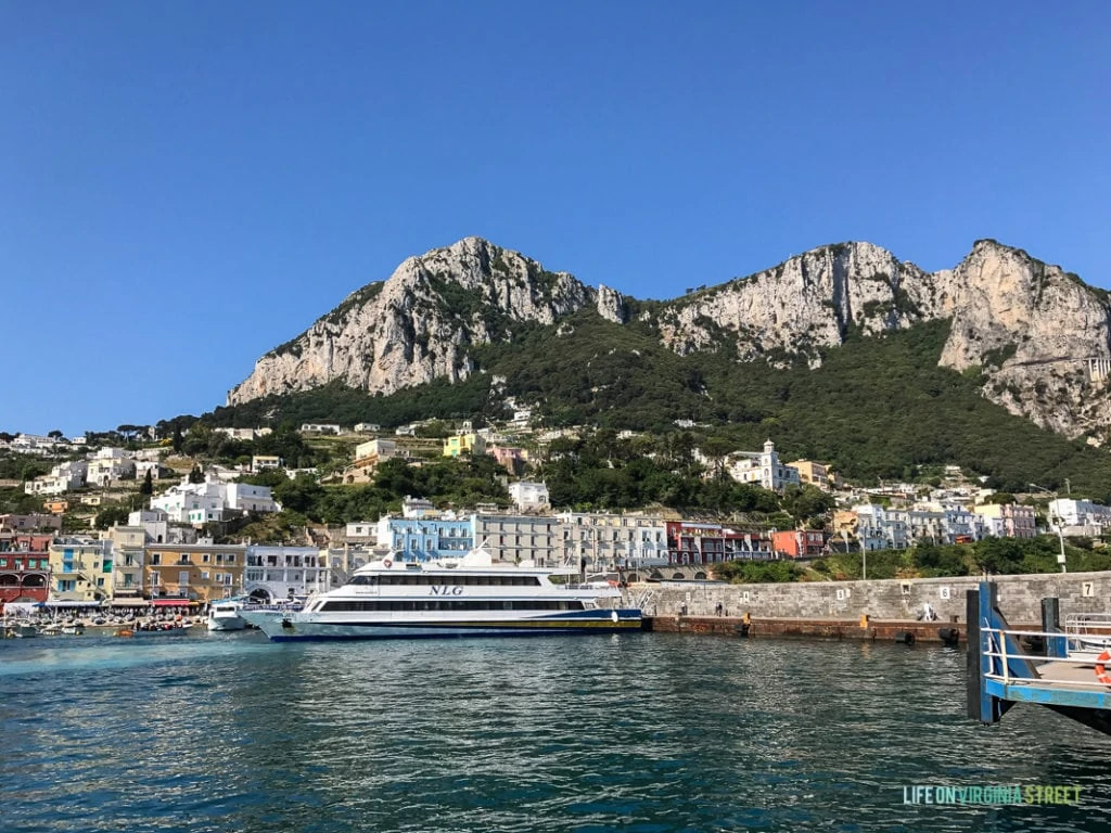 The mountain of Capri.