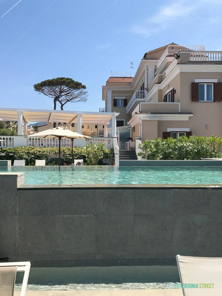 The large hotel pool.