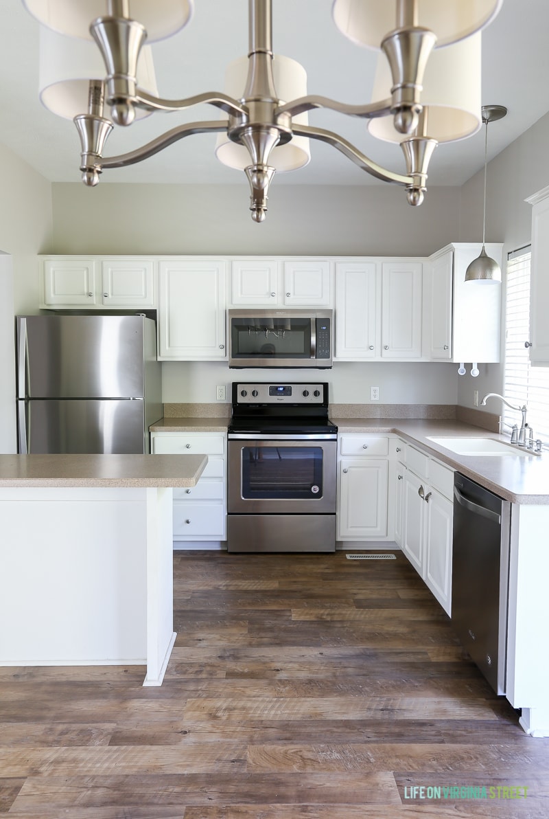 Agreeable Gray Kitchen Cabinets - Kitchen Makeover- Kelley Nan