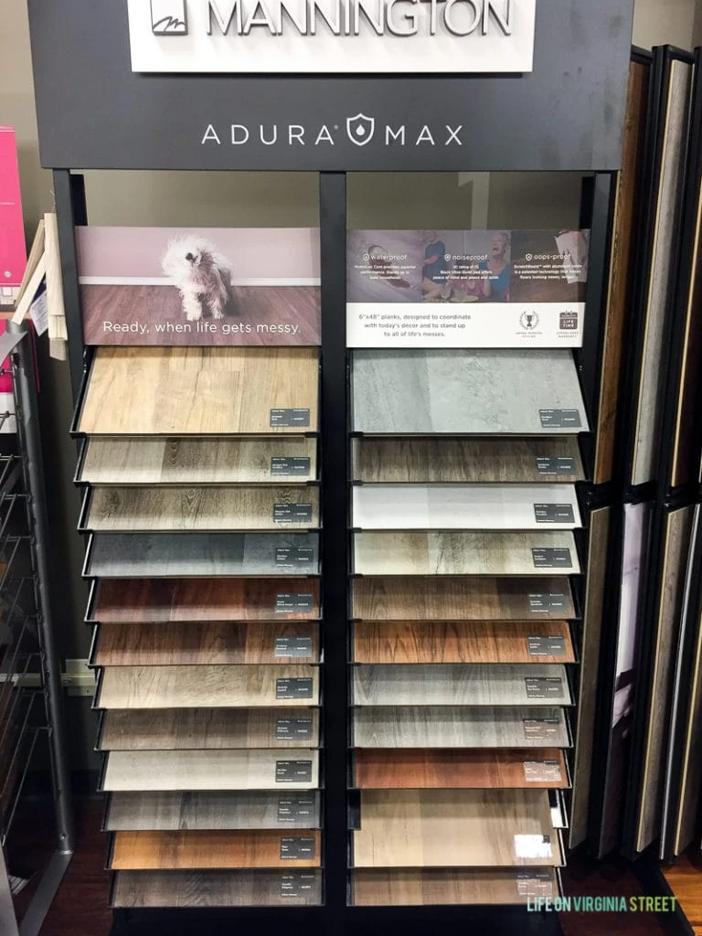Adura Max Mannington flooring options.