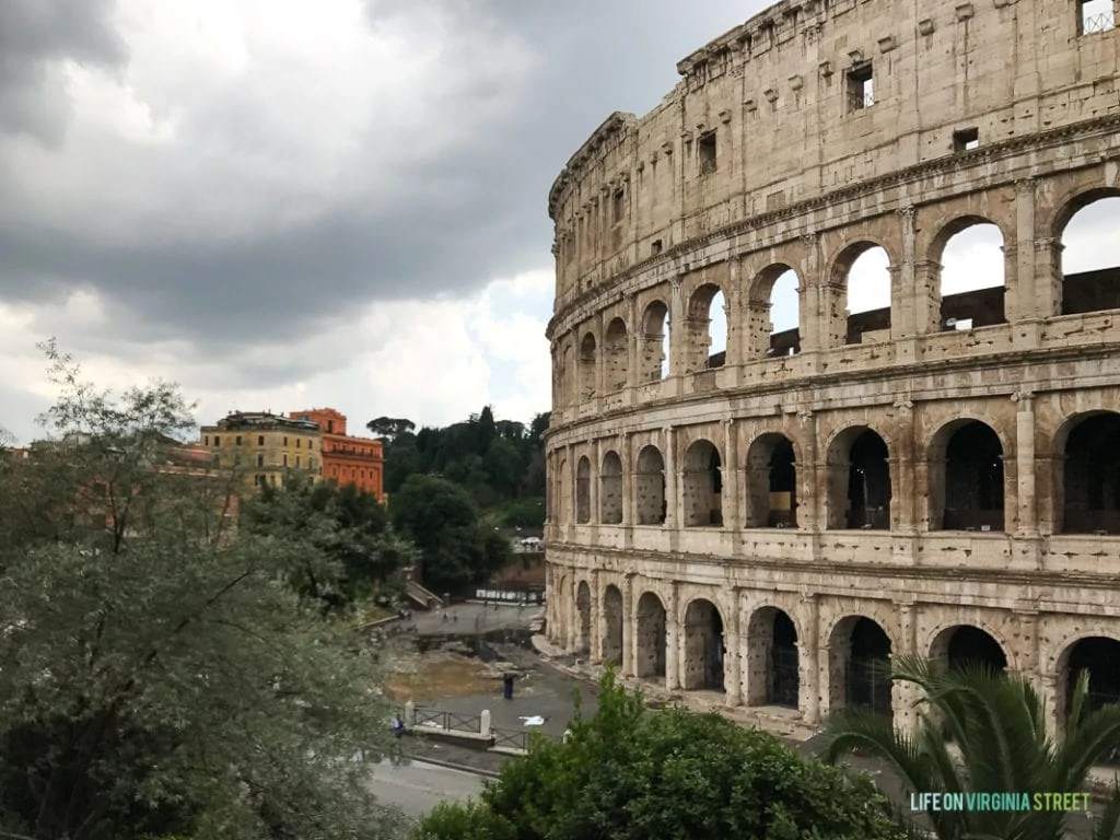 A picture of the Colosseum in Rome.