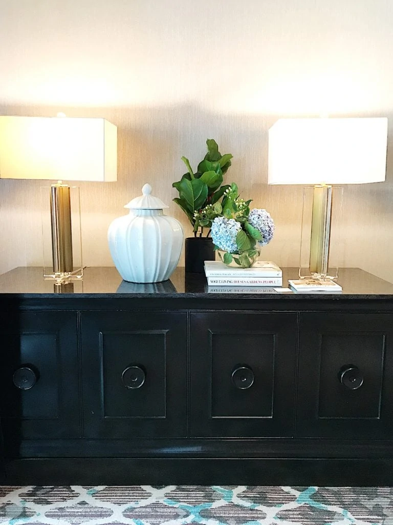 Gorgeous sideboard design inspiration at the Haven conference. 