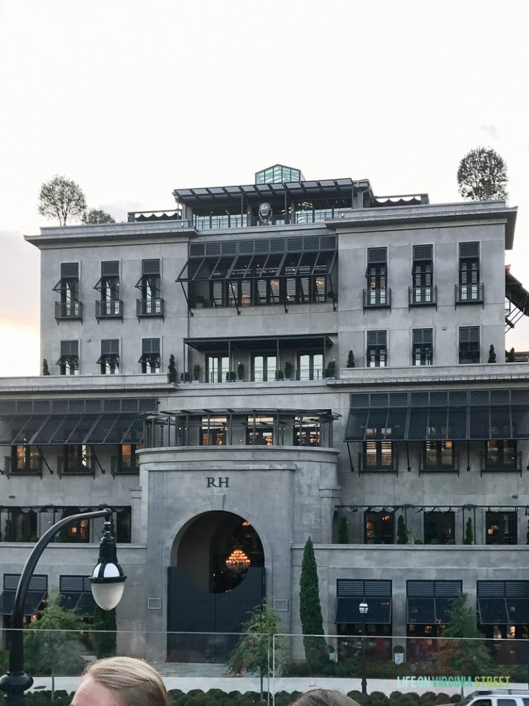 The biggest Restoration Hardware store I've ever seen. 