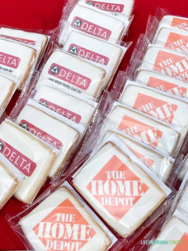 Using branded sugar cookies to advertise is a delicious idea!