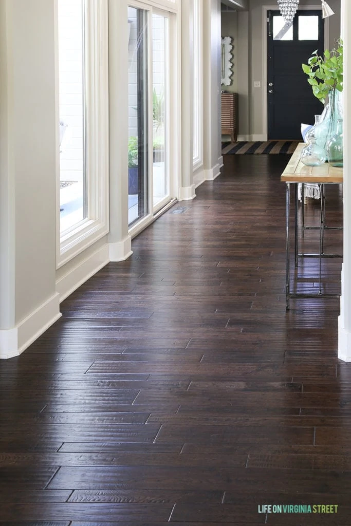How To Clean Hardwood Floors - before when they are still dirty.