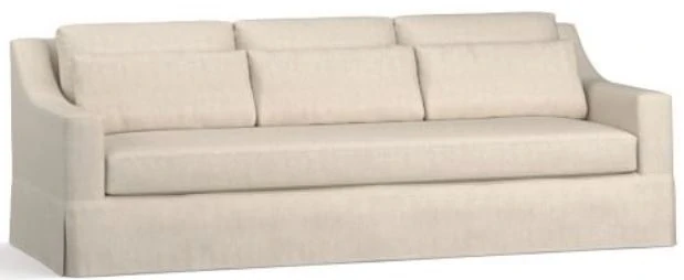 A white couch.