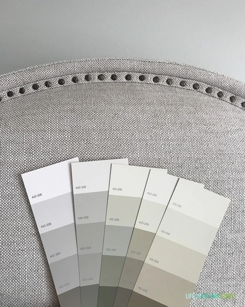 Color swatches in subtle gray colors.
