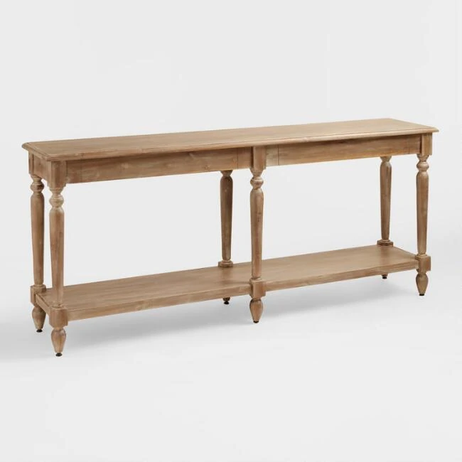 I'm obsessed with this gorgeous console table from World Market!