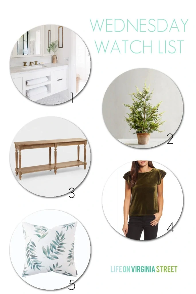 Design inspiration for your home and wardrobe from our Wednesday Watch List. 