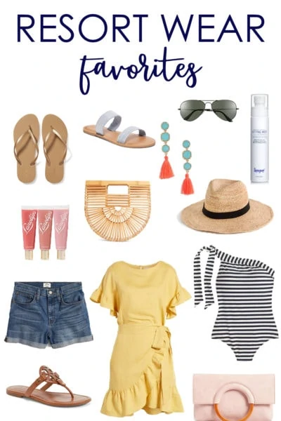 Great ideas for what to back on a beach vacation. Excellent resort wear favorites and tips!