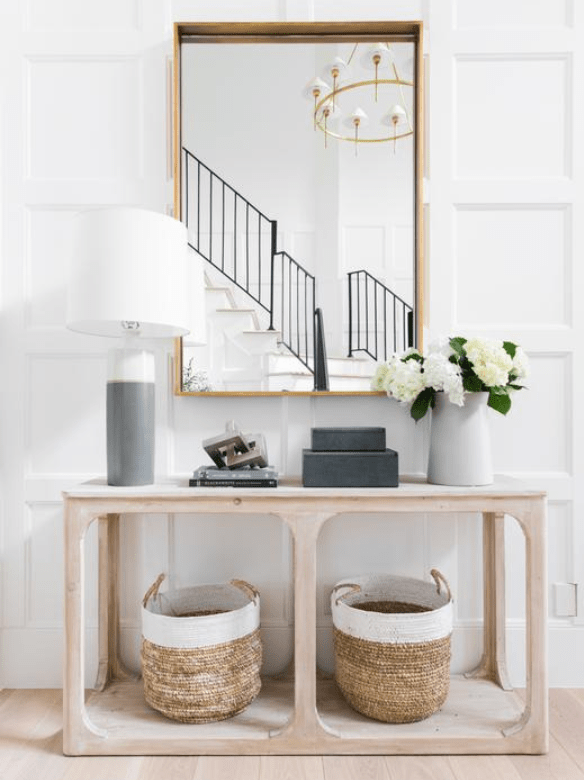 Coastal style on sale console table