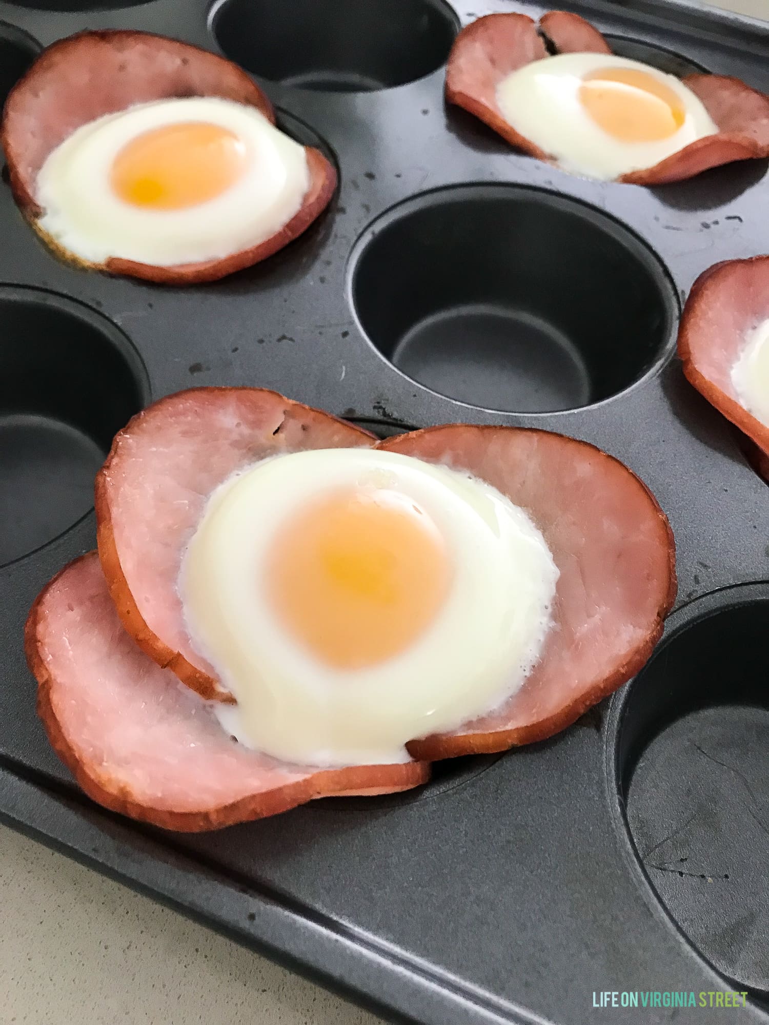 Quick & Easy Canadian Bacon and Egg Bites - Life On Virginia Street