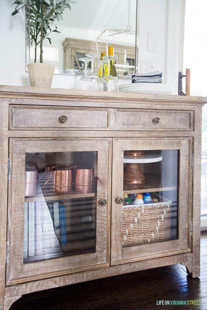 Coastal Dining Room Refresh Storage Solutions Life On Virginia