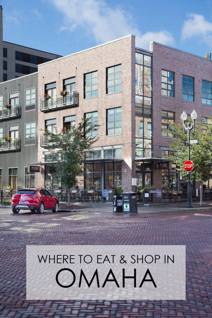 Where to eat & shop in Omaha graphic.