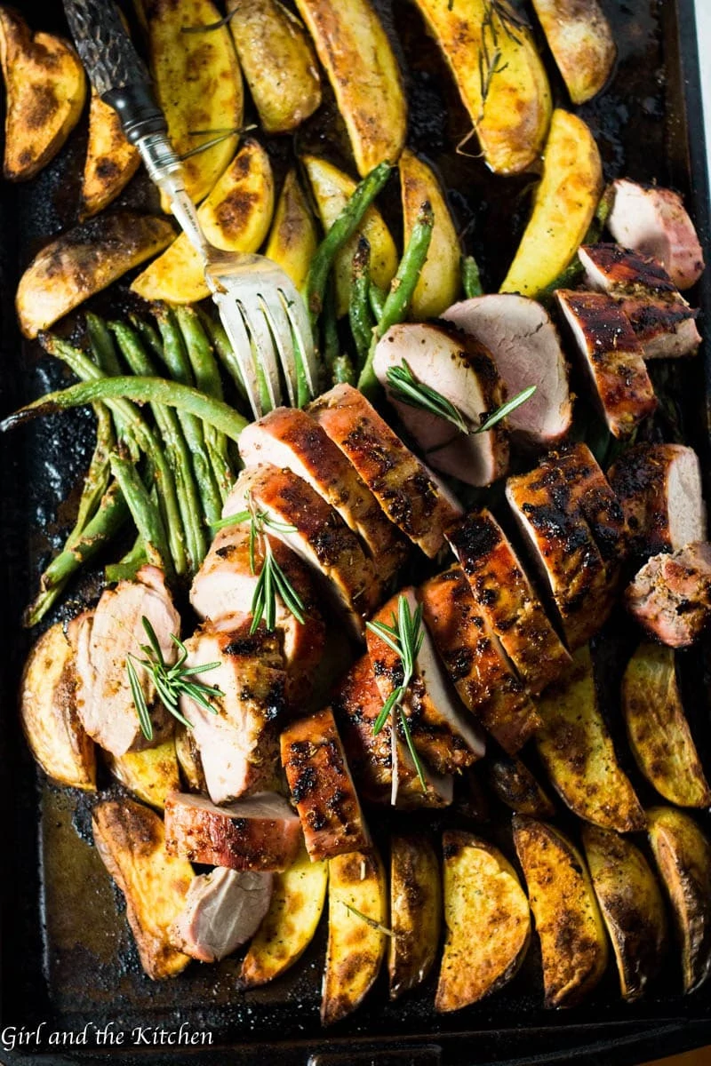 One Pan Roasted Pork Tenderloin With Veggies