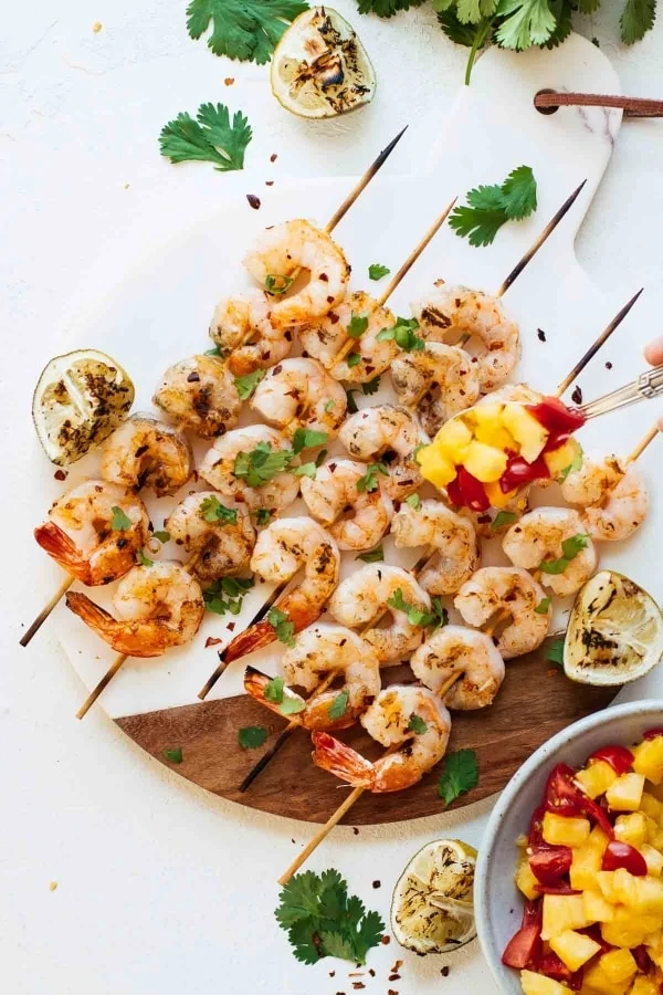 Spicy Grilled Shrimp With Pineapple Sauce