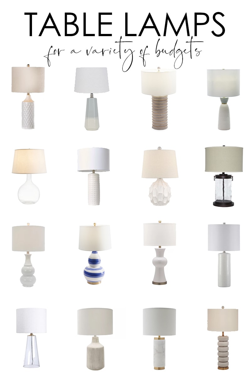 Stylish Table Lamps for All Budgets - Life On Virginia Street