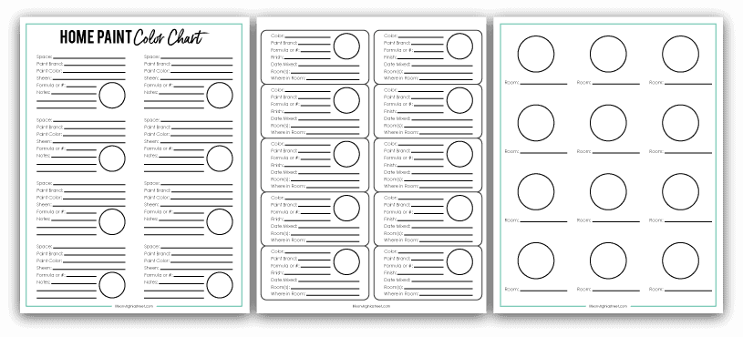 Schilder Color Organization Printable Download Sign-Up