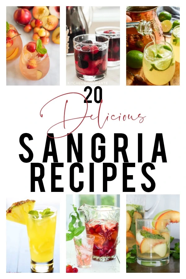 A collection of 20 delicious sangria recipes to try this summer graphic.