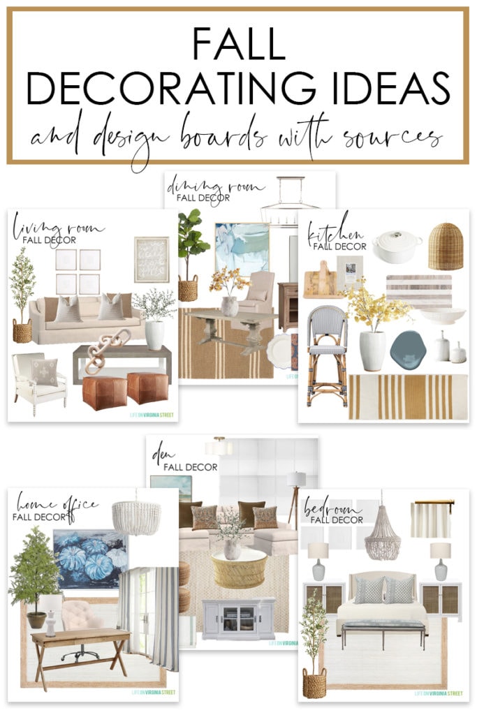 Fall Decorating Ideas & Design Boards - Life On Virginia Street