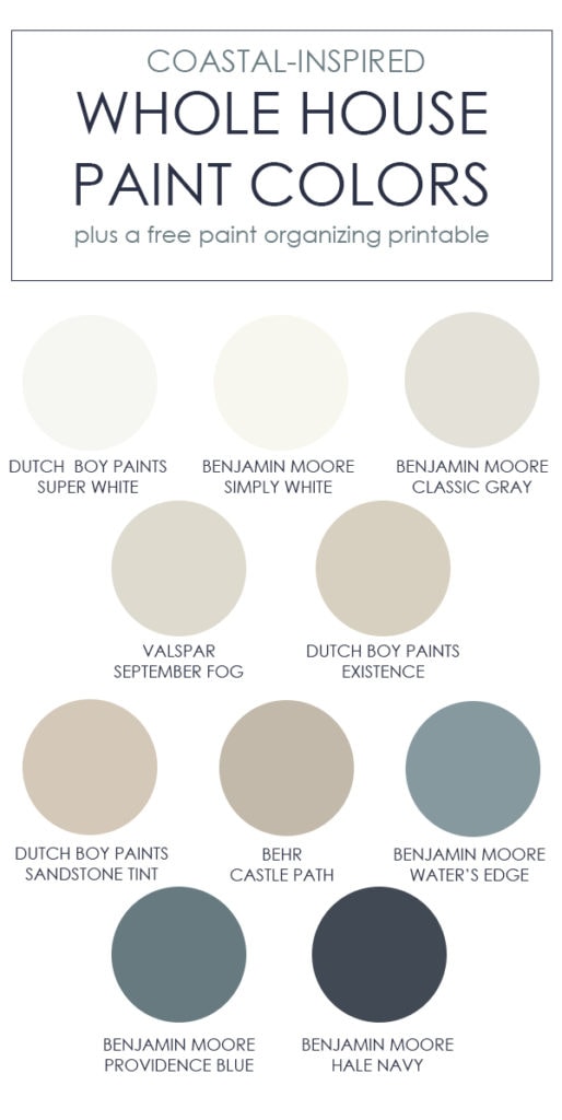 Dutch Boy Exterior Paint Color Chart