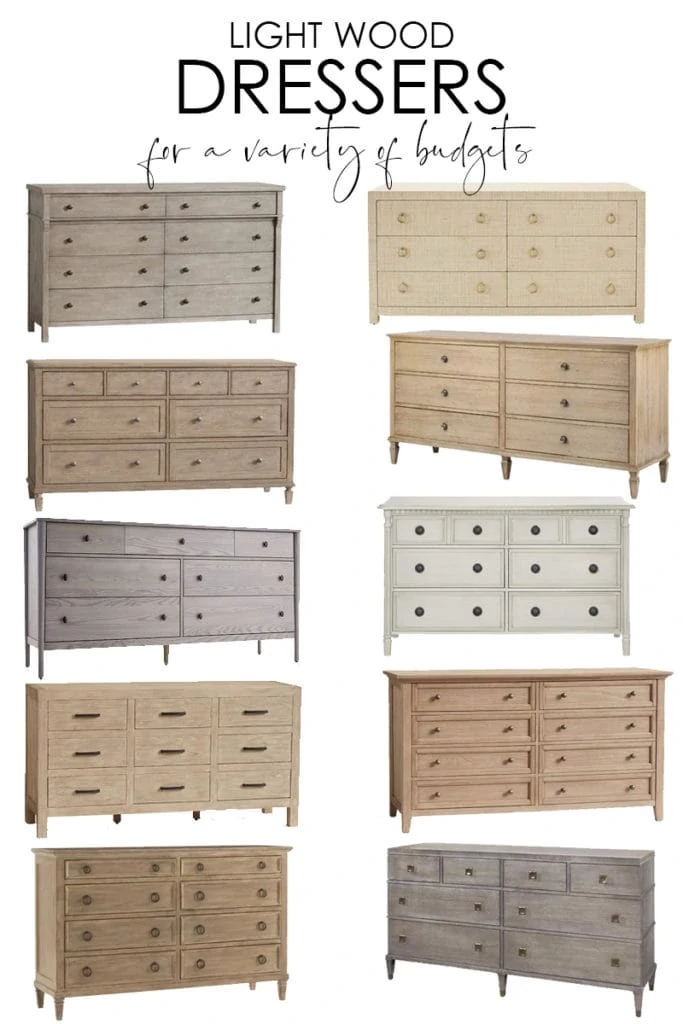 Modern light wood deals dresser