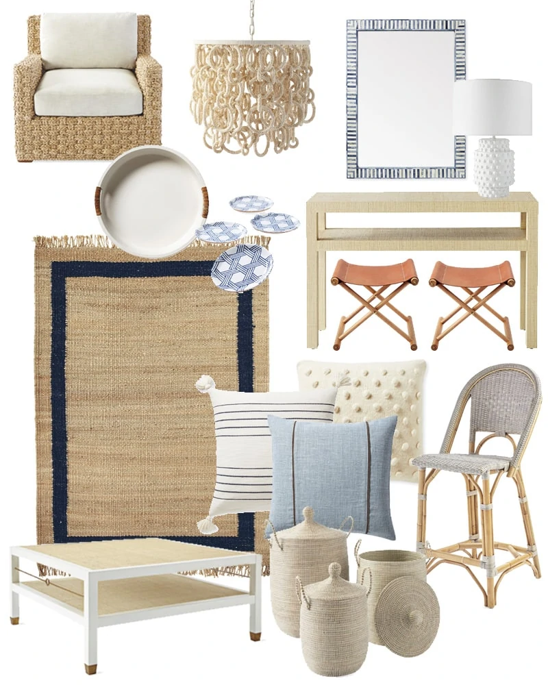 Serena and Lily Sale picks. These Friends & Family sale finds are perfect for coastal inspired home decor!