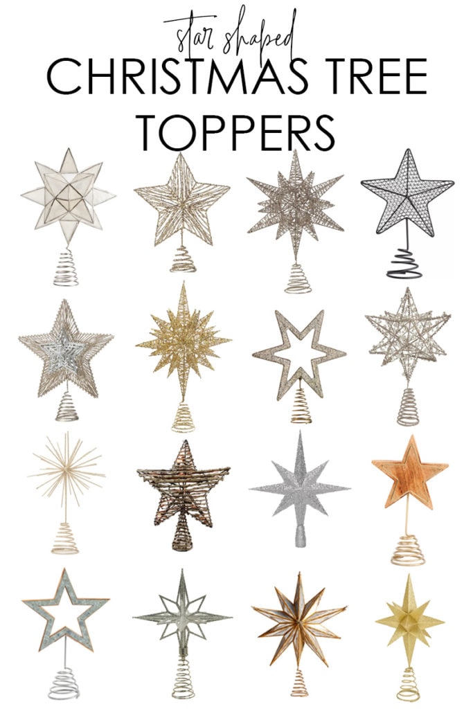 Love this huge collection of Christmas tree star toppers that are the perfect finishing touch for your tree. 