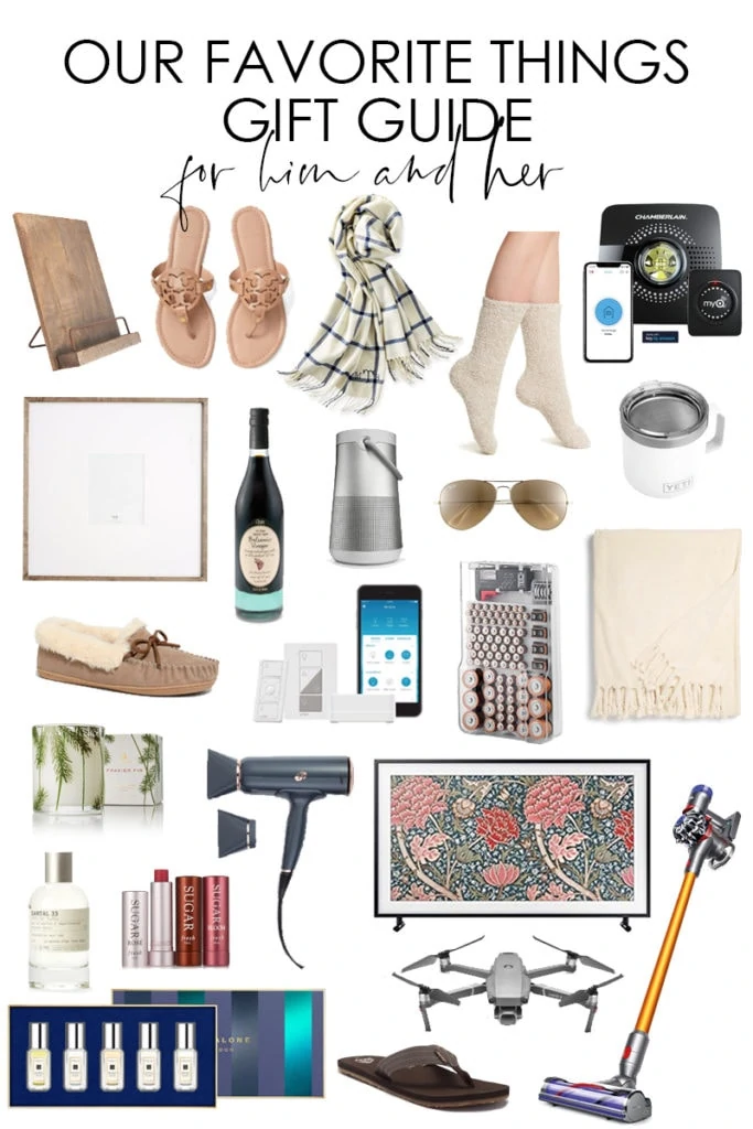 Our Favorite Things Gift Guide graphic.