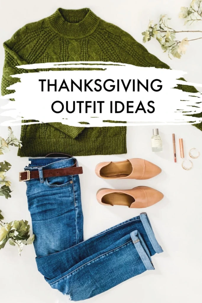 Thanksgiving outfit ideas graphic.