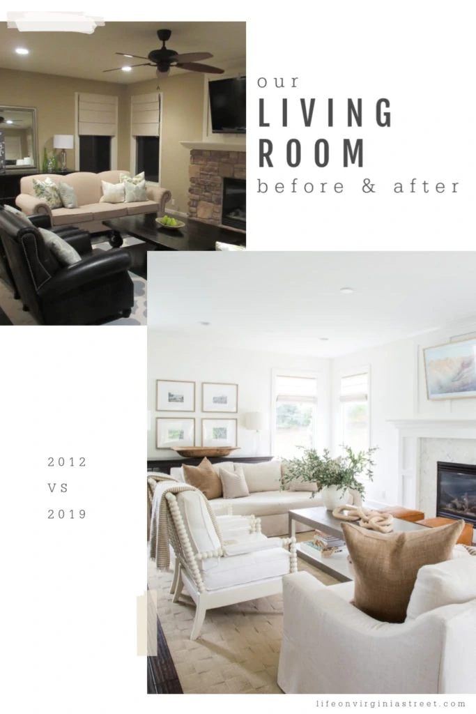 The living room painted a light white with white couches and neutral pillows.