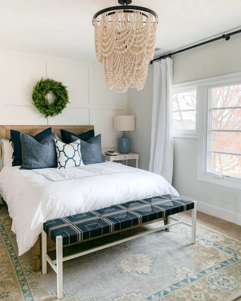 Guest bedroom painted Benjamin Moore Classic Gray