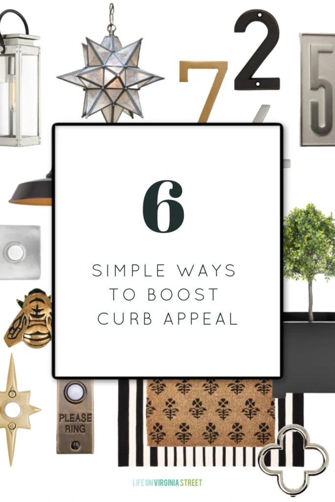 Sharing six simple ways to boost curb appeal for your home! These tips work great if you're selling your home or just want to refresh the look of your home's exterior!