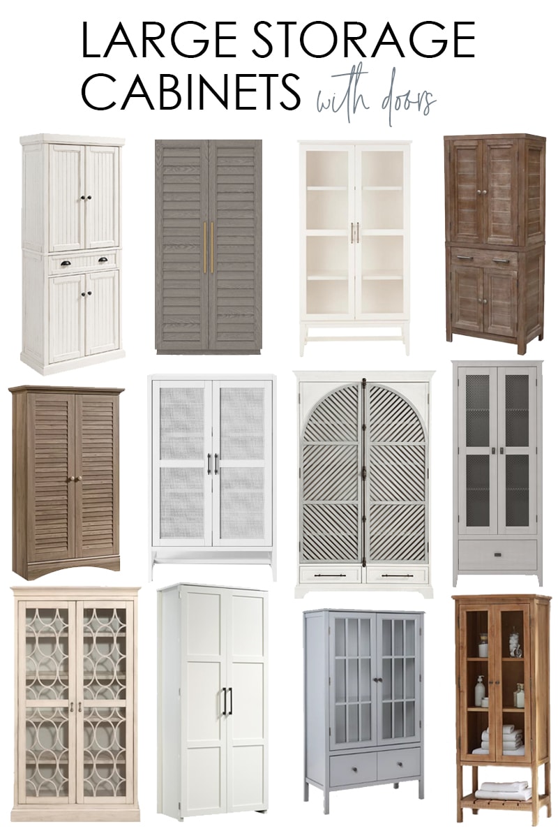 Large Storage Cabinets with Doors   Life On Virginia Street