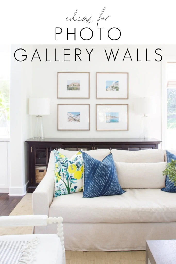 A collection of ideas for photo gallery walls to create in your home!