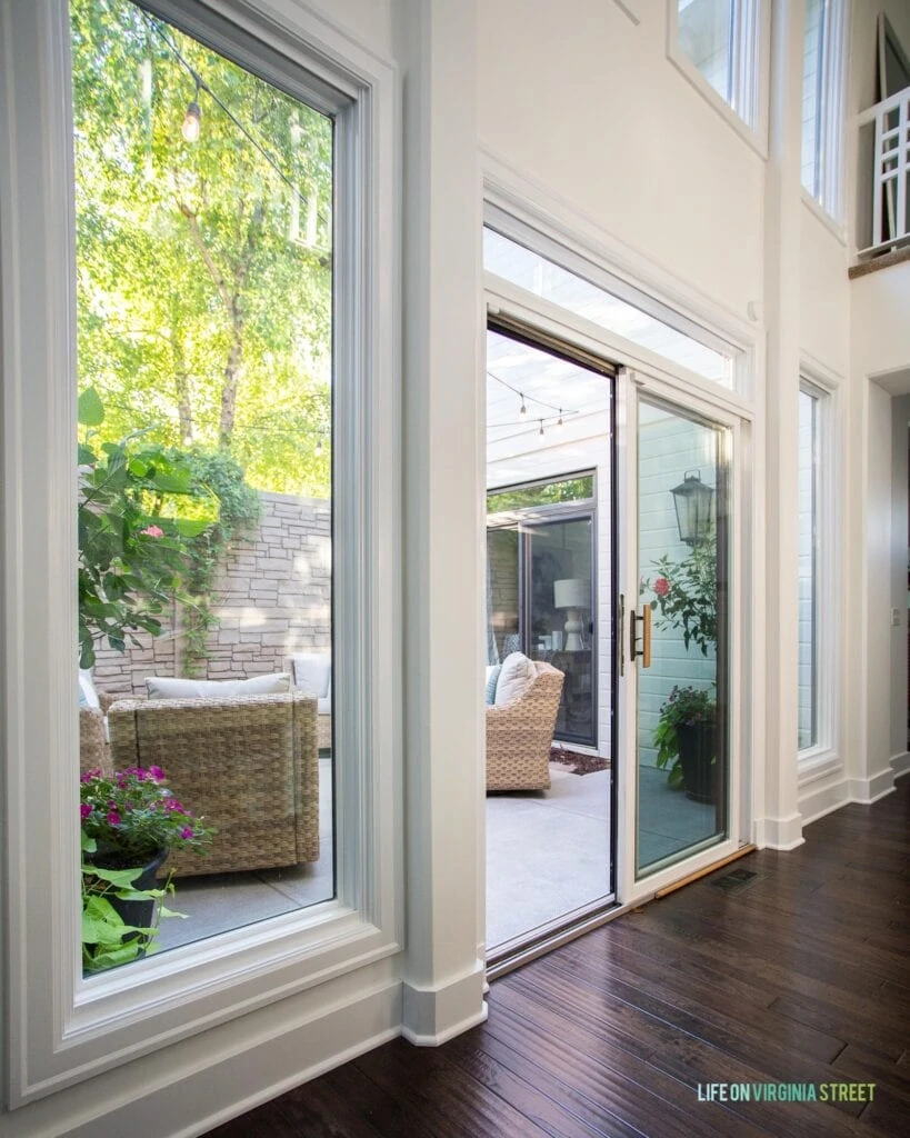 Interior view from our hallway of our outdoor courtyard!