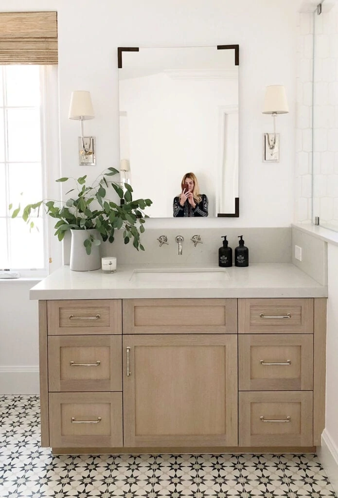 DIY Bathroom Vanity with Bottom Drawers - Houseful of Handmade