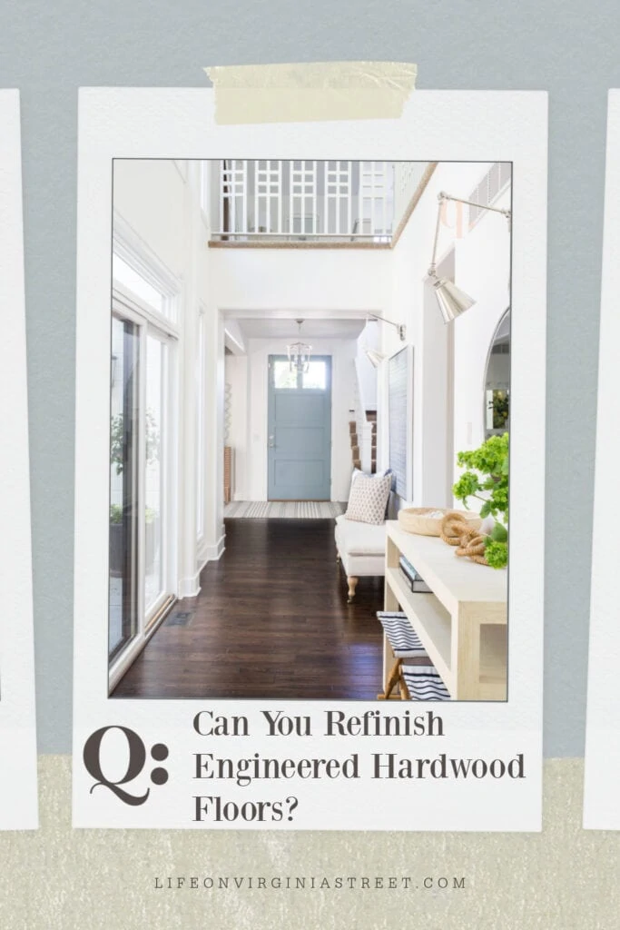 Answering the question "can you refinish engineered hardwood floors?" in this informative article.