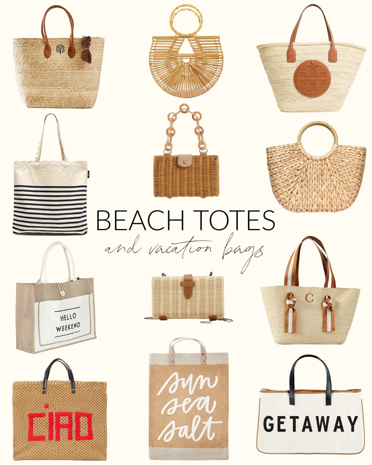 Beach Bags and Vacation Totes Life On Virginia Street