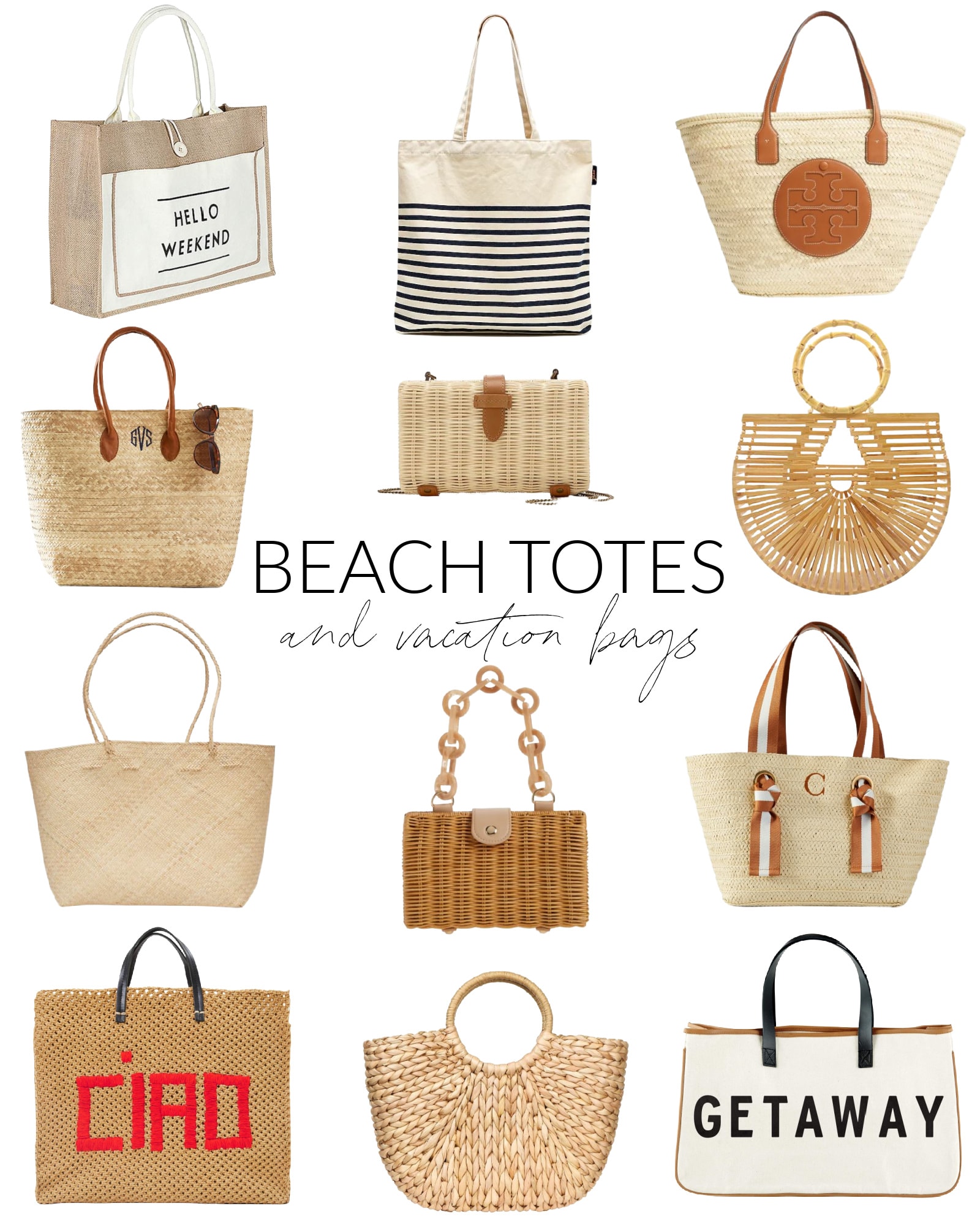 Beach Bags and Vacation Totes - Life On Virginia Street