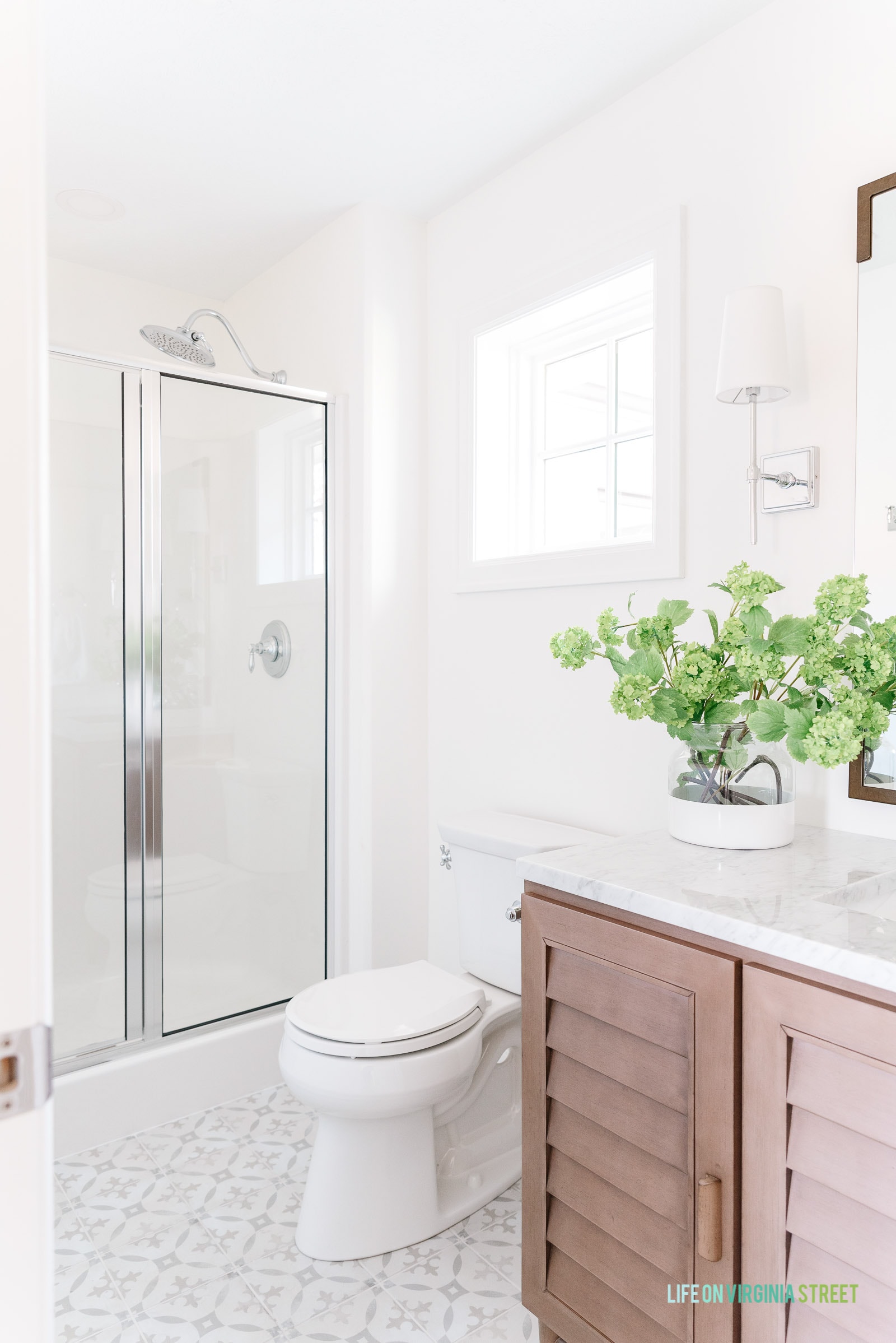 Small Guest Bathroom Remodel Reveal Life On Virginia Street