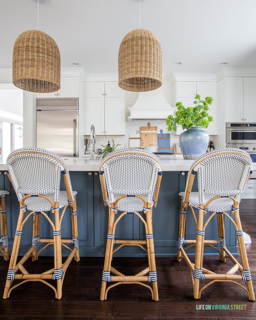 gray striped chairs