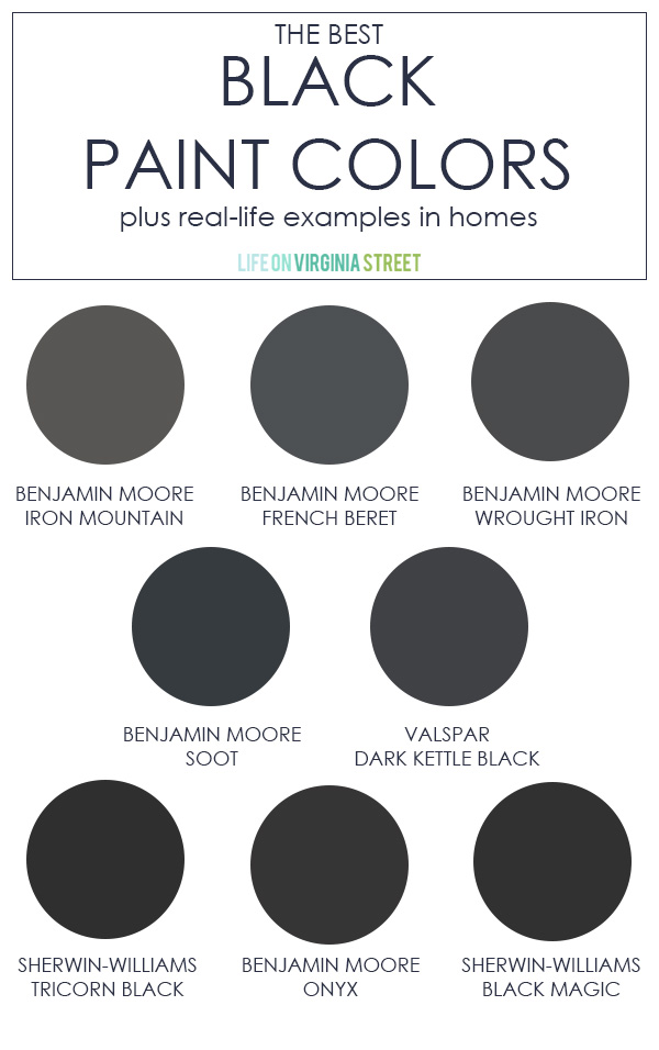 The 5 Best Black Paint Colors - Studio McGee  Black paint color, Modern  mountain home, Bathroom design