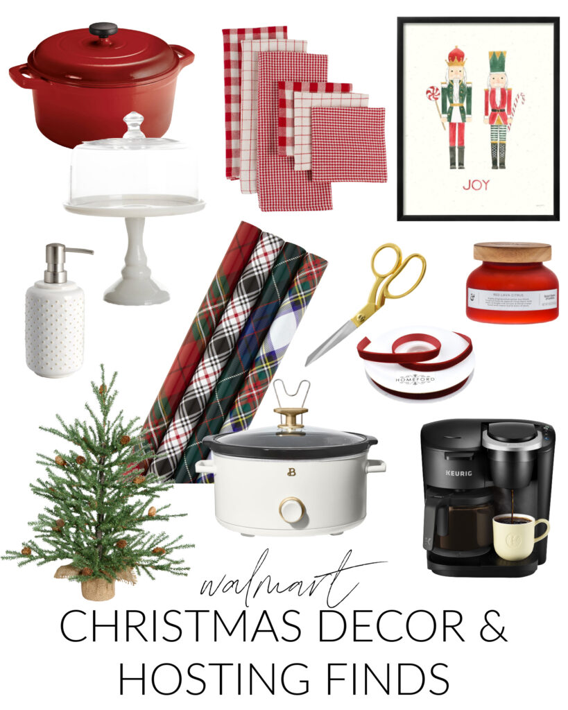 Walmart Christmas decor and hosting finds - all perfect for having guests in your home for the holidays!