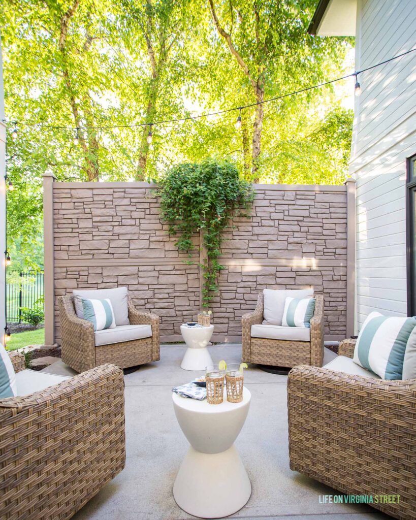 Walmart patio best sale furniture pillows